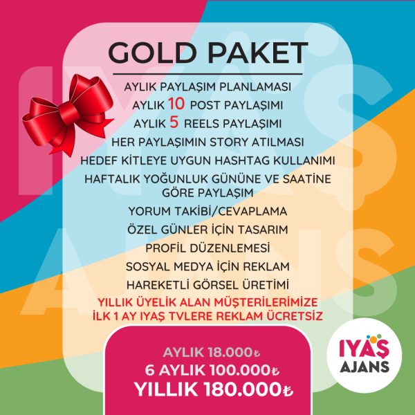 Sosyal Medya Yönetimi Gold Paket