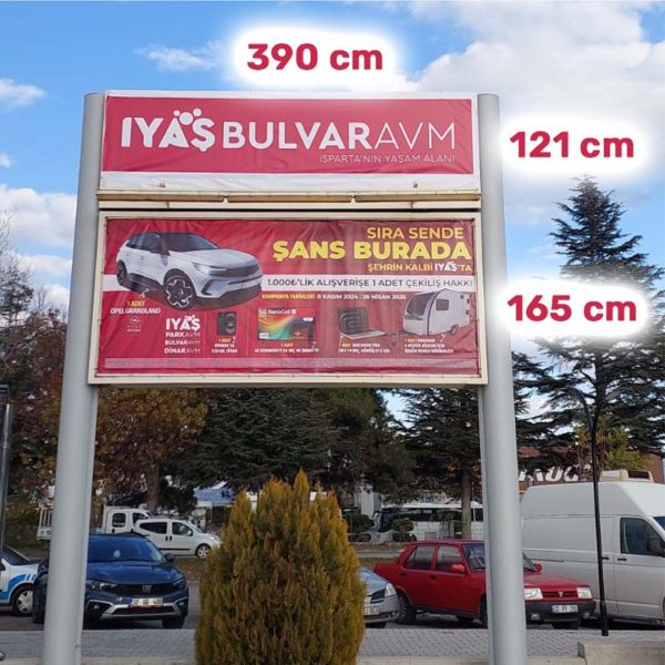 Iyaşbulvar Avm Dış Cephe Bilboard İkili